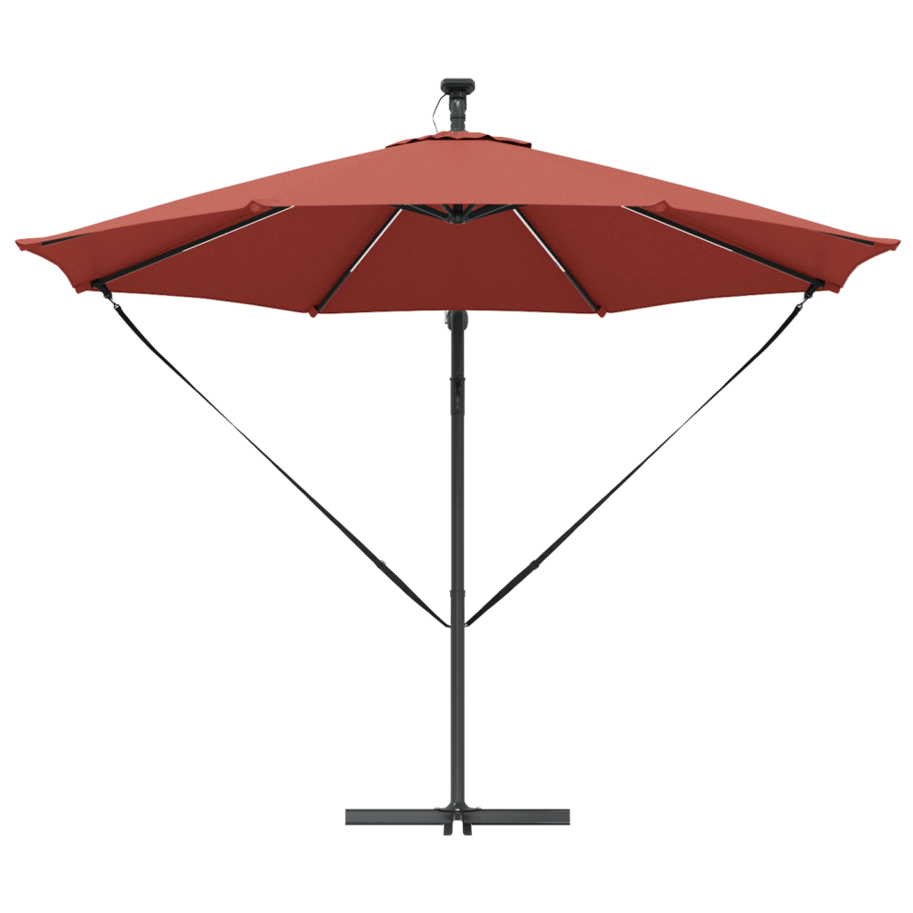 Produktbild för Parasoll Terracotta 294 x 294 x 248 cm Polyester och aluminium