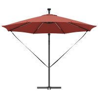 Produktbild för Parasoll Terracotta 294 x 294 x 248 cm Polyester och aluminium