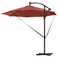 Produktbild för Parasoll Terracotta 294 x 294 x 248 cm Polyester och aluminium
