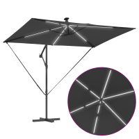 Produktbild för Parasoll Antracit 294 x 200 x 270 cm Polyester och aluminium