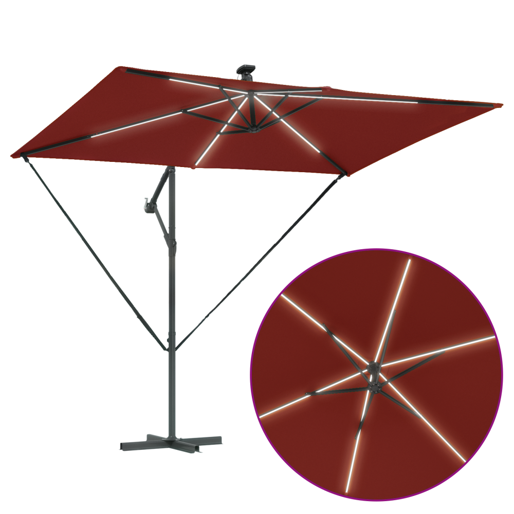 Produktbild för Parasoll Terracotta 294 x 200 x 270 cm Polyester och aluminium