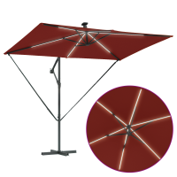 Produktbild för Parasoll Terracotta 294 x 200 x 270 cm Polyester och aluminium