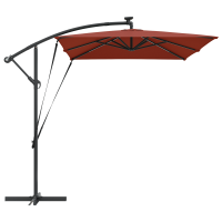 Produktbild för Parasoll Terracotta 294 x 200 x 270 cm Polyester och aluminium