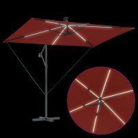 Produktbild för Parasoll Terracotta 294 x 200 x 270 cm Polyester och aluminium