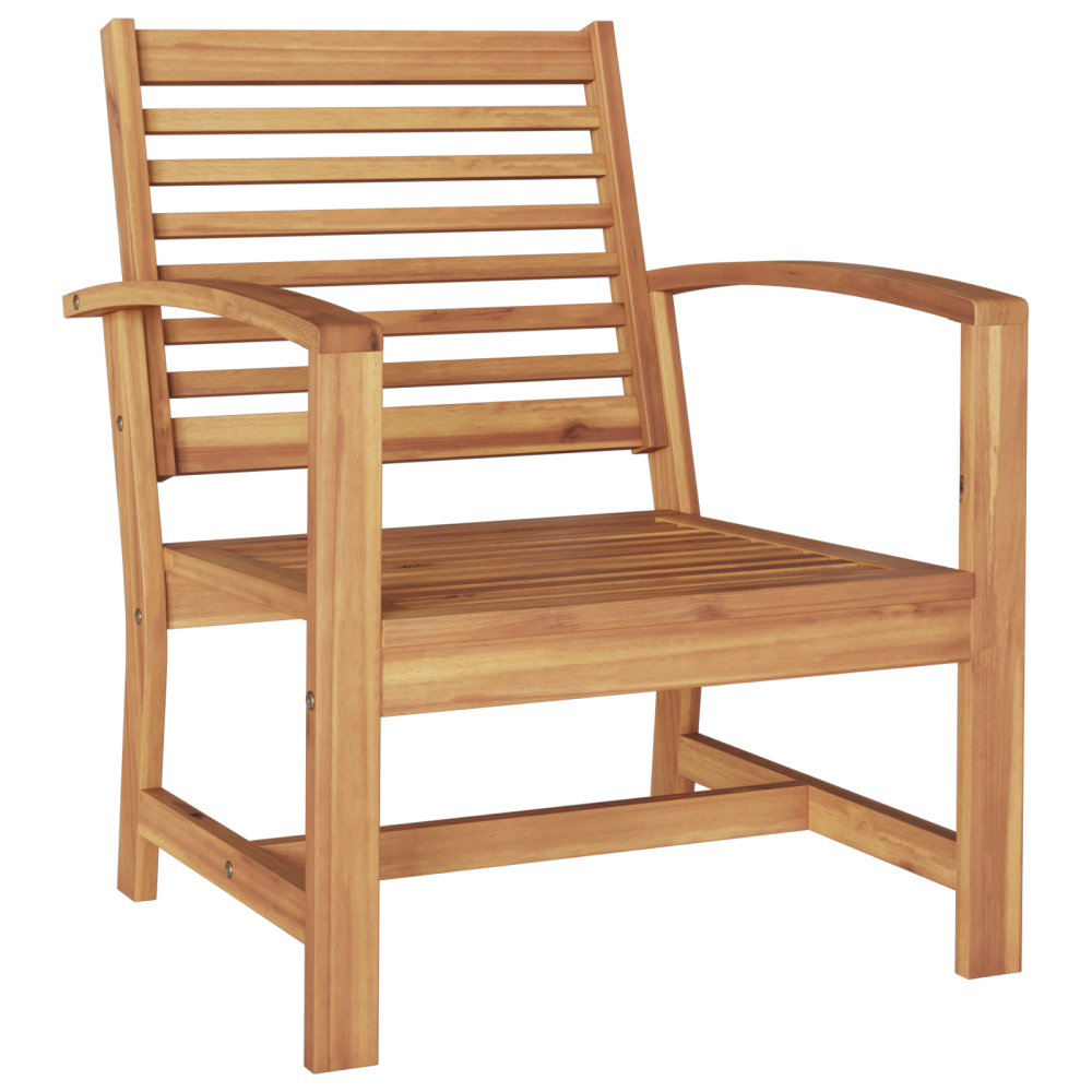 Produktbild för Stol 2 Stycke Brun och Kräm 65 x 60 x 76,5 cm Massivt teakträ