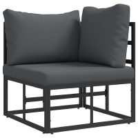 Produktbild för Utomhus Möbler Svart och Anthracit 71,5 x 71,5 x 71 cm Metall