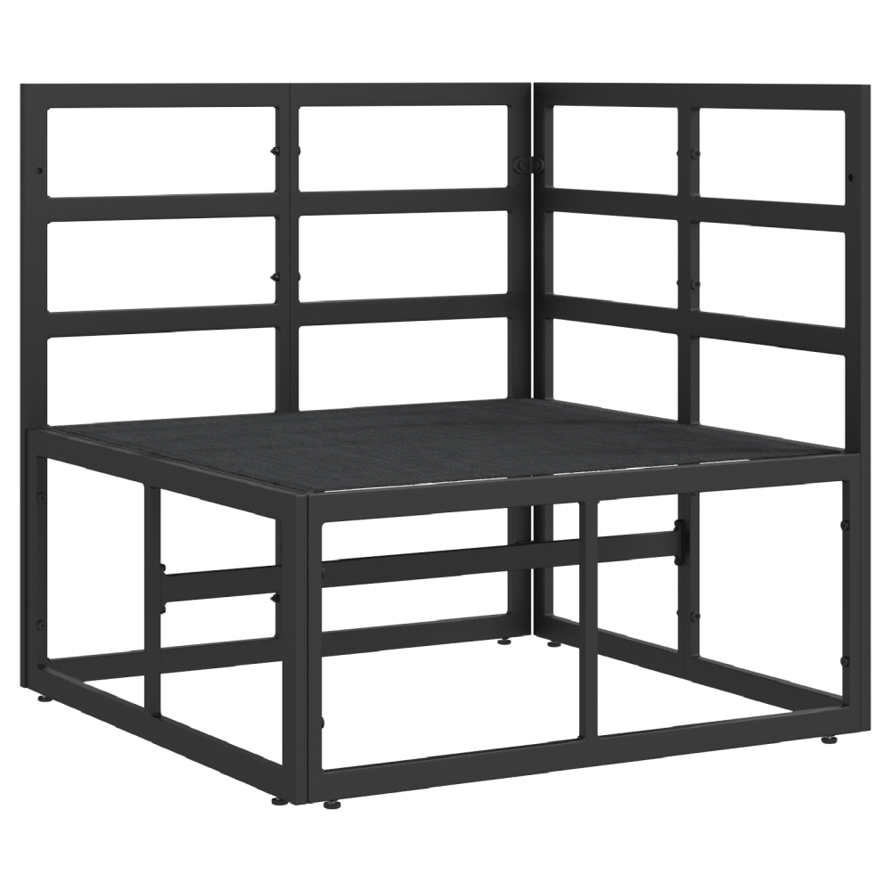 Produktbild för Utomhus Möbler Svart och Anthracit 71,5 x 71,5 x 71 cm Metall