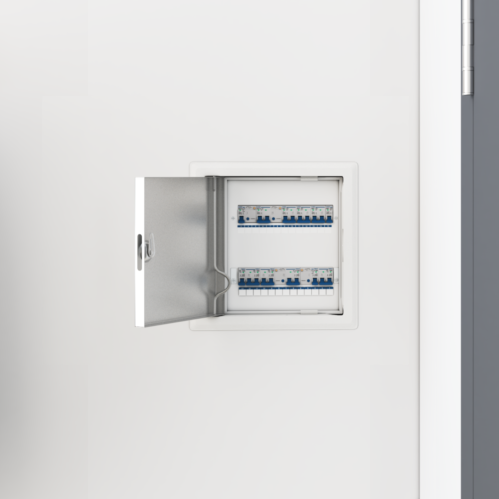 Produktbild för Åtkomstpanel 2 pcs Vit 23 x 23 x 3 cm Stål