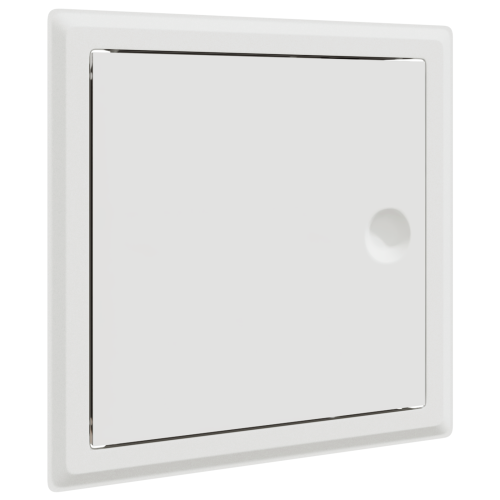 Produktbild för Åtkomstpanel 2 pcs Vit 23 x 23 x 3 cm Stål