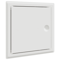 Produktbild för Åtkomstpanel 2 pcs Vit 23 x 23 x 3 cm Stål