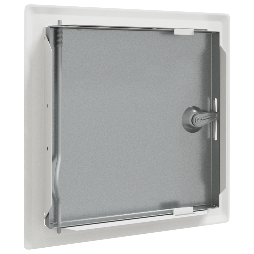 Produktbild för Åtkomstpanel 2 pcs Vit 23 x 23 x 3 cm Stål