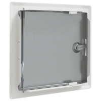 Produktbild för Åtkomstpanel 2 pcs Vit 23 x 23 x 3 cm Stål