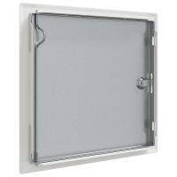 Produktbild för Åtkomstpanel Vit 33 x 33 x 3 cm Stål