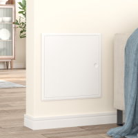 Produktbild för Åtkomstpanel Vit 43 x 43 x 3 cm Stål