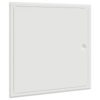 Produktbild för Åtkomstpanel Vit 43 x 43 x 3 cm Stål