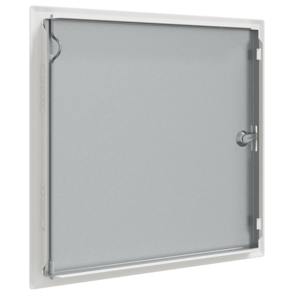 Produktbild för Åtkomstpanel Vit 43 x 43 x 3 cm Stål