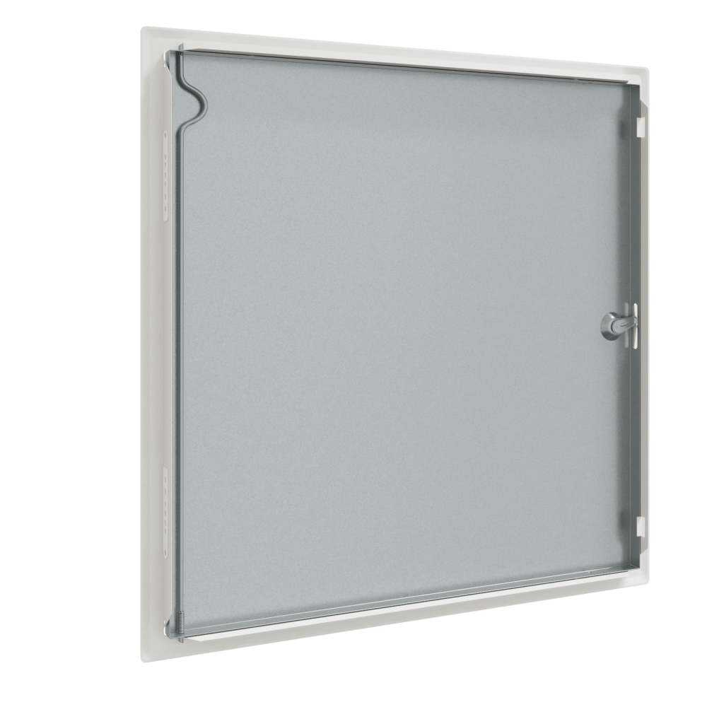 Produktbild för Åtkomstpanel Vit 53 x 53 x 3 cm Stål