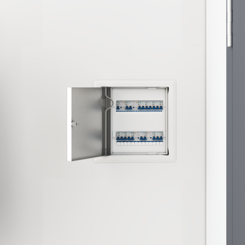 vidaXL Åtkomstpanel 2 pcs Vit 23 x 23 x 3 cm Stål