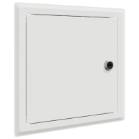 Produktbild för Åtkomstpanel 2 pcs Vit 23 x 23 x 3 cm Stål