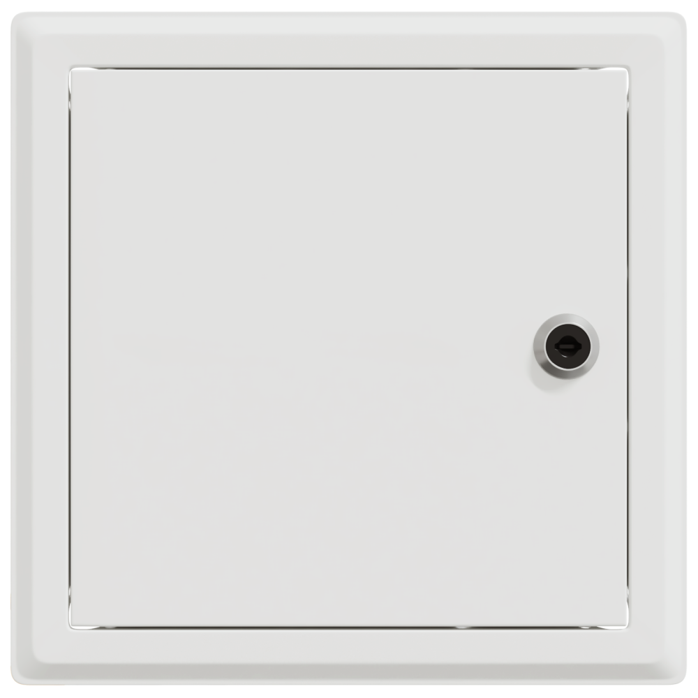 Produktbild för Åtkomstpanel 2 pcs Vit 23 x 23 x 3 cm Stål