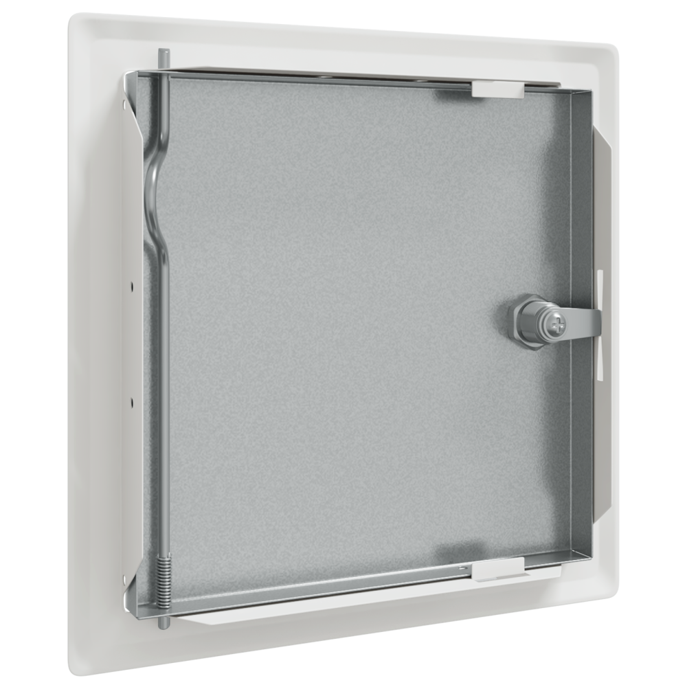 Produktbild för Åtkomstpanel 2 pcs Vit 23 x 23 x 3 cm Stål