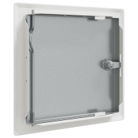 Produktbild för Åtkomstpanel 2 pcs Vit 23 x 23 x 3 cm Stål