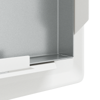 Produktbild för Åtkomstpanel 2 pcs Vit 23 x 23 x 3 cm Stål