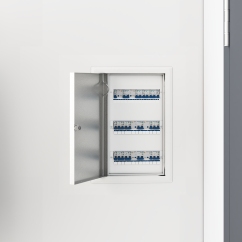 vidaXL Åtkomstpanel Vit 33 x 23 x 3 cm Stål