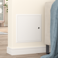 Produktbild för Åtkomstpanel Vit 33 x 33 x 3 cm Stål
