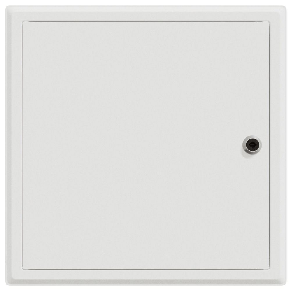 Produktbild för Åtkomstpanel Vit 33 x 33 x 3 cm Stål