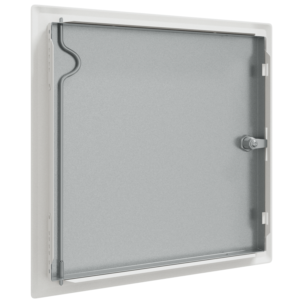Produktbild för Åtkomstpanel Vit 33 x 33 x 3 cm Stål
