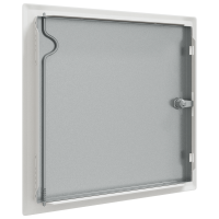 Produktbild för Åtkomstpanel Vit 33 x 33 x 3 cm Stål