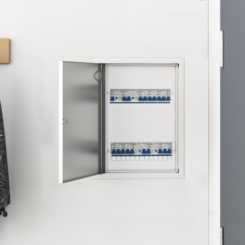 vidaXL Åtkomstpanel Vit 43 x 33 x 3 cm Stål