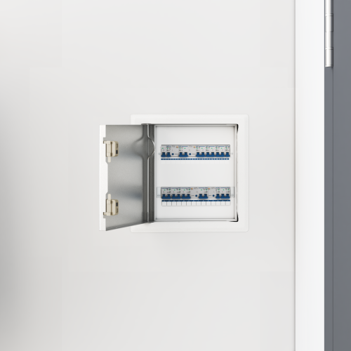 vidaXL Åtkomstpanel 2 pcs Vit 23 x 23 x 3 cm Stål