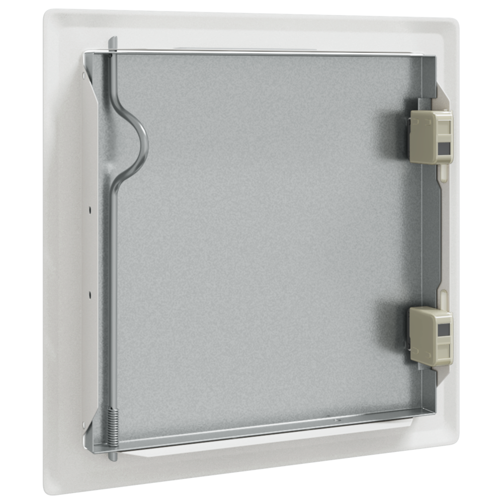 Produktbild för Åtkomstpanel 2 pcs Vit 23 x 23 x 3 cm Stål
