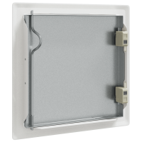 Produktbild för Åtkomstpanel 2 pcs Vit 23 x 23 x 3 cm Stål