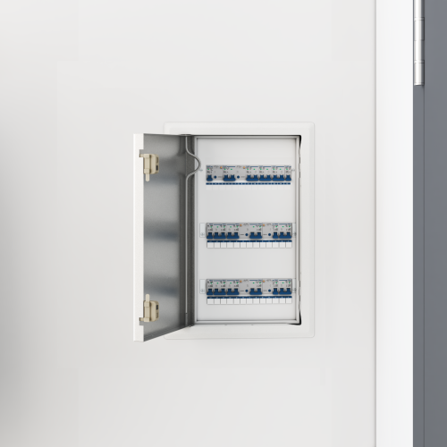 vidaXL Åtkomstpanel Vit 33 x 23 x 3 cm Stål