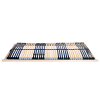 Produktbild för Ribbad sängbotten Brun 80 x 190 cm Massivt bokträ