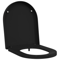 Produktbild för Toalettstol Justerbar Svart 48 x 36,5 x 4,5 cm Polypropylen