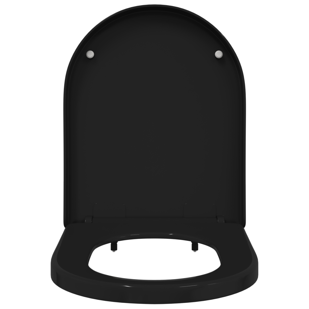 Produktbild för Toalettstol Justerbar Svart 48 x 36,5 x 4,5 cm Polypropylen