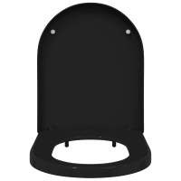 Produktbild för Toalettstol Justerbar Svart 48 x 36,5 x 4,5 cm Polypropylen
