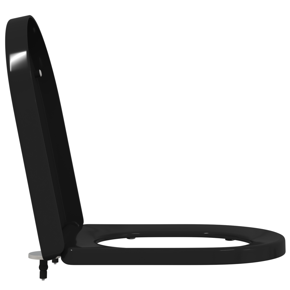 Produktbild för Toalettstol Justerbar Svart 48 x 36,5 x 4,5 cm Polypropylen