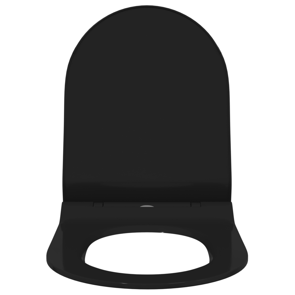 Produktbild för Toalettstol Justerbar Svart 50 x 36,5 x 5 cm Polypropylen