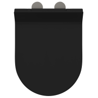 Produktbild för Toalettstol Justerbar Svart 50 x 36,5 x 5 cm Polypropylen