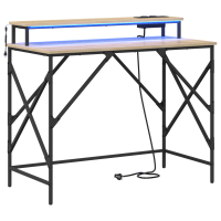 Produktbild för Skrivbord Sonoma-ek 100 x 50 x 86,5 cm Konstruerat trä