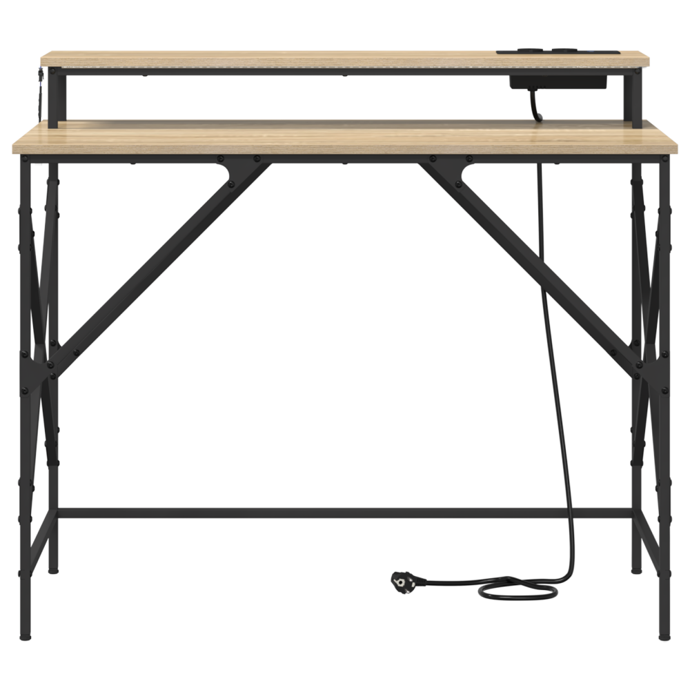 Produktbild för Skrivbord Sonoma-ek 100 x 50 x 86,5 cm Konstruerat trä