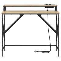 Produktbild för Skrivbord Sonoma-ek 100 x 50 x 86,5 cm Konstruerat trä