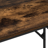 Produktbild för Skrivbord med hylla Rökt ek 100 x 50 x 86,5 cm Konstruerat trä