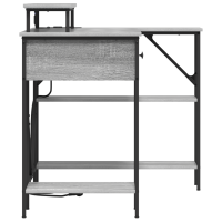 Produktbild för Skrivbord Grå Sonoma 120 x 79 x 86,5 cm Konstruerat trä