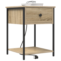 Produktbild för Nattduksbord 2 pcs Sonoma-ek 42 x 41 x 56 cm Konstruerat trä